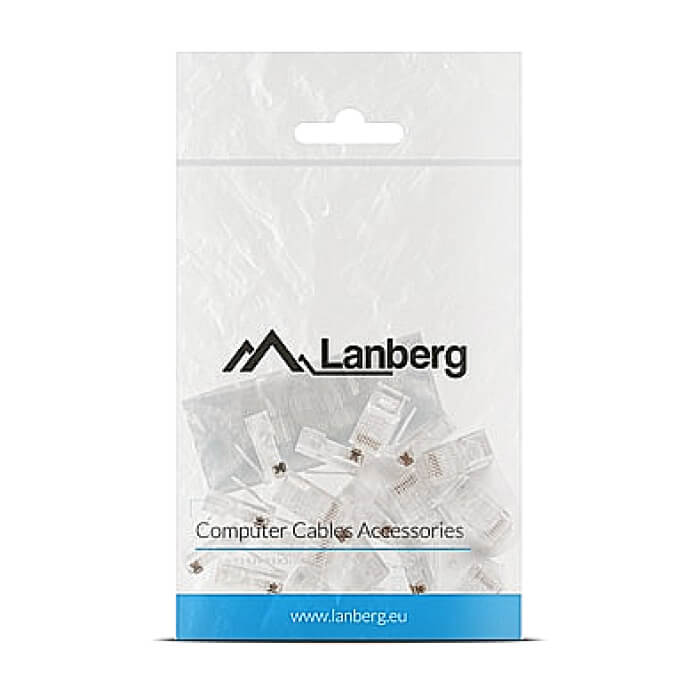 Lanberg RJ-45 UTP CAT.6 plug 8P8C (20 pcs) ID 72004 на супер цена от GT Computers Lanberg RJ-45 UTP CAT.6 plug 8P8C (20 pcs) ID 72004 на супер цена