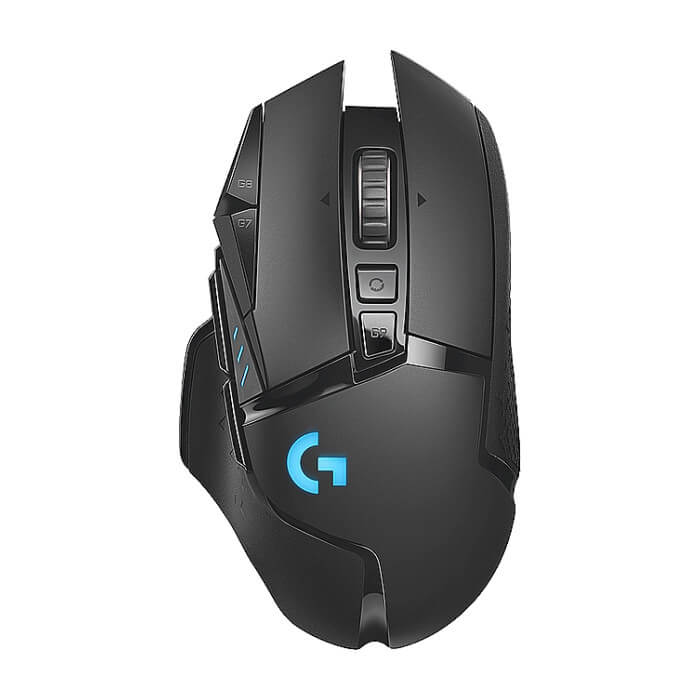Logitech G502 Wireless Mouse, Lightsync RGB, Lightspeed Wireless, HERO 25K DPI Sensor, 400 IPS, 4x2g + 2x4g Optional Weights, 11 Programmable Buttons, 121g, Black на супер цена от GT Computers Logitech G502 Wireless Mouse, Lightsync RGB, Lightspeed Wireless, HERO 25K DPI Sensor, 400 IPS, 4x2g + 2x4g Optional Weights, 11 Programmable Buttons, 121g, Black на супер цена