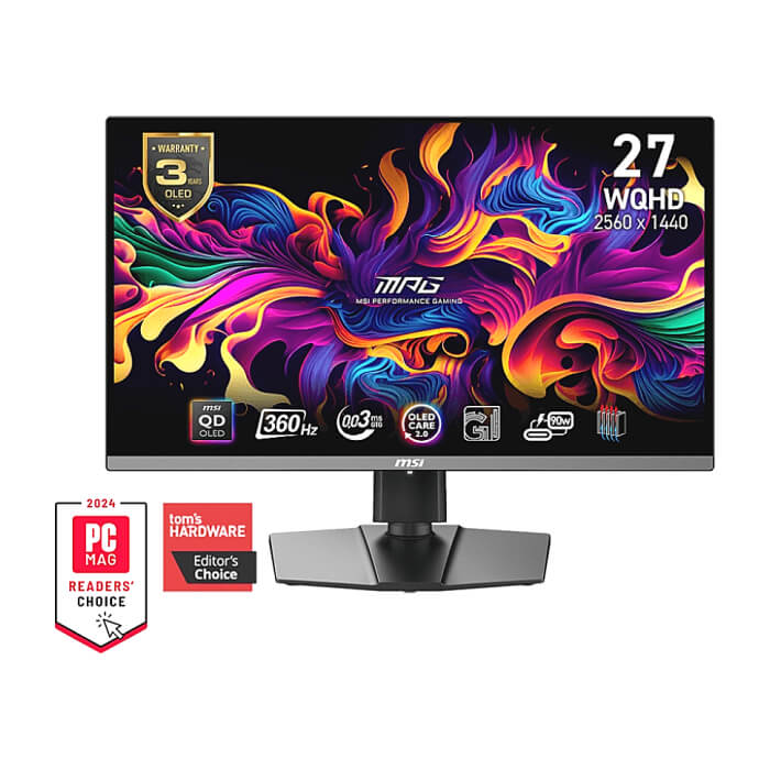 MSI MPG 271QRX QD-OLED, 26.5", 360Hz, 0.03ms, WQHD 2560x1440, Oled Care 2.0, Fanless Design with Graphene, ClearMR 13000, KVM, Mystic Light, AI VISION, 250 nits, 1500000:1, 10 ID 79388 на супер цена от GT Computers MSI MPG 271QRX QD-OLED, 26.5", 360Hz, 0.03ms, WQHD 2560x1440, Oled Care 2.0, Fanless Design with Graphene, ClearMR 13000, KVM, Mystic Light, AI VISION, 250 nits, 1500000:1, 10 ID 79388 на супер цена