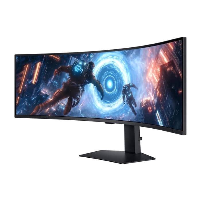 Samsung LS49FG910, 49" Odyssey G9 GAMING VA Curved OLED, 1000R, 144Hz, Smart. 32:9, 5120 x 1440, Display Port , HDMI,Micro HDMI, USB Hub, Silver + Logitech G102 Mouse, Lightsync RGB, 8000 DPI, 6 Programmable Buttons, Black (тъмнейл - 3)
