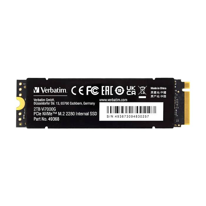 Verbatim Vi7000G Internal PCIe NVMe M.2 SSD 2TB ID 73186 на супер цена