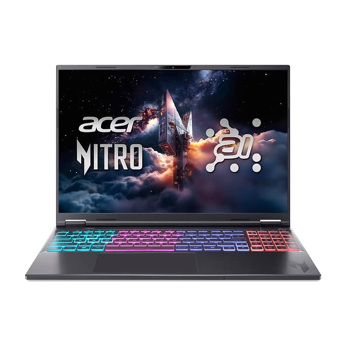 Acer Nitro 16S AI, AN16S-61-R28Q , AMD Ryzen AI 9 365 (up to 5.0Ghz, 24MB), 16" WQXGA (2560x1600)IPS 180Hz, 1*16GB DDR5 (1 slot free), 1024GB PCIe NVMe SSD, GeForce RTX 5070 8GB GDDR7, WiFi 6E, BT 5.3, No Os, Black на супер цена
