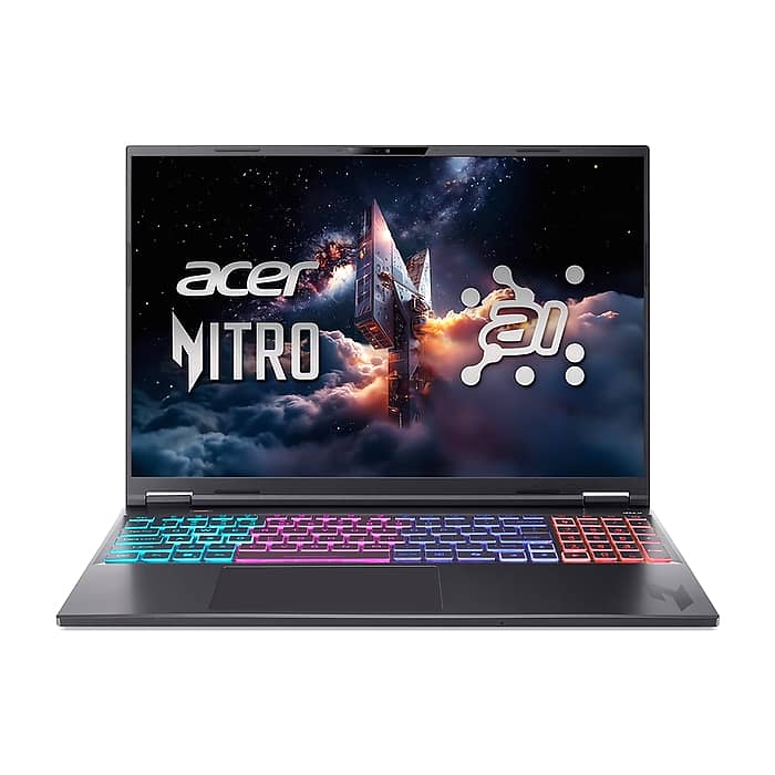 Acer Nitro 16S AI, AN16S-61-R28Q , AMD Ryzen AI 9 365 (up to 5.0Ghz, 24MB), 16" WQXGA (2560x1600)IPS 180Hz, 1*16GB DDR5 (1 slot free), 1024GB PCIe NVMe SSD, GeForce RTX 5070 8GB GDDR7, WiFi 6E, BT 5.3, No Os, Black на супер цена
