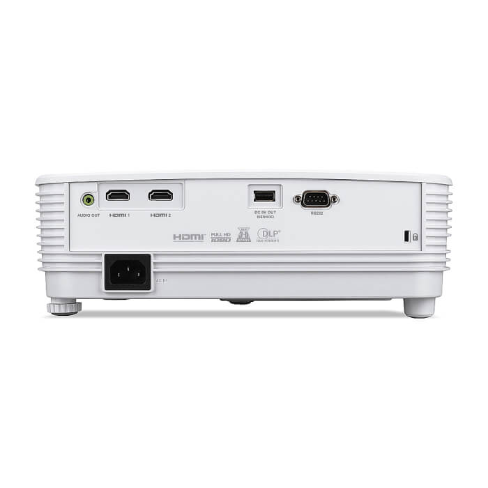 Acer Projector X1526, DLP, WXGA (1920x1080), 4000 ANSI Lm, 13 000:1, 3D ready, 2xHDMI, USB (Type A)x 1, RCA, RS232, PC Audio (3.5mm mini jack) x 1, DC Out (5V/1A), Lamp life up to 20 000h, Auto keystone, Speaker 1x3W, 2.4kg, White ID 85756 (тъмнейл - 3)