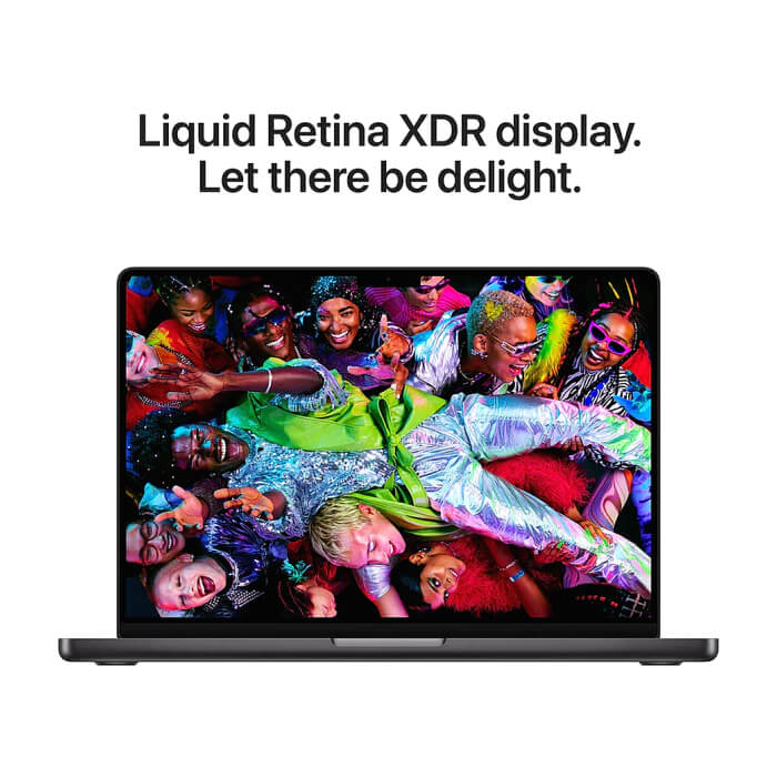 Apple 14-inch MacBook Pro: Apple M5 Pro chip with 18-core CPU and 20-core GPU, 24GB, 2TB SSD - Space Black ID 96984 (тъмнейл - 3)