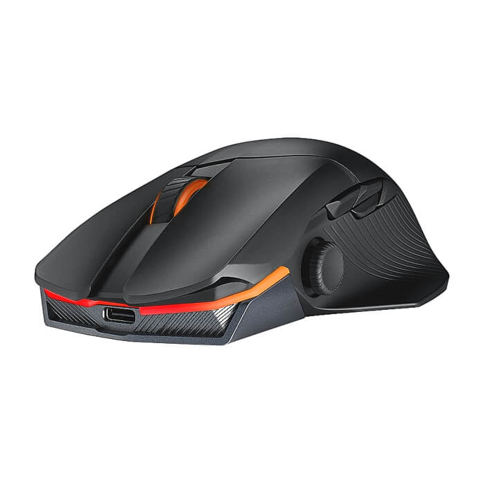Asus ROG Chakram X Origin Gaming Mouse, Tri-mode connectivity (2.4GHz RF, Bluetooth, Wired), 36000 DPI sensor, 11 programmable buttons, Detachable joystick, Paracord cable, Black (тъмнейл - 5)