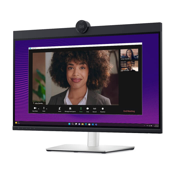 Dell P2724DEB, 27.0" Video Conferencing AG, IPS, 5ms, 1000:1, 350 cd/m2, QHD (2560x1440), 99% sRGB, Webcam, 2x5W speakers, Microphone, USB-C up to 90W PD, USB 3.2, HDMI, DP, RJ45, Height, Swivel, Tilt, Pivot, Black ID 65203 (тъмнейл - 2)