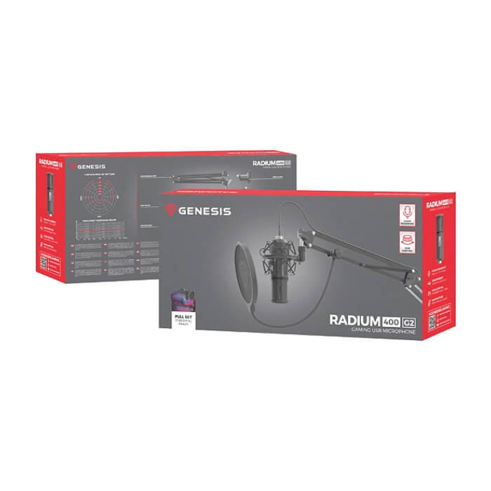 Genesis Microphone Radium 400 G2 Studio USB ARM ARM Popfilter ID 92319 (тъмнейл - 5)