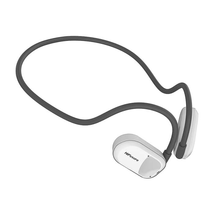 HiFuture FutureMate Grey White, Open Ear Comfort, Bluetooth 5.3, Dual Mics ENC Calling System, Playtime up to 8 Hours, IPX5 Waterproof, Extra Bass Boost ID 94739 (тъмнейл - 2)