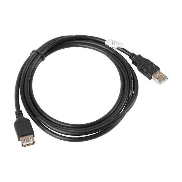 Кабел - Lanberg extension cable USB 2.0 AM-AF, 1.8m, black ID 72653 (тъмнейл - 2)
