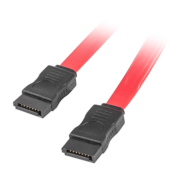 Кабел - Lanberg SATA DATA III (6GB/S) F/F cable 100cm, red ID 72707 на супер цена