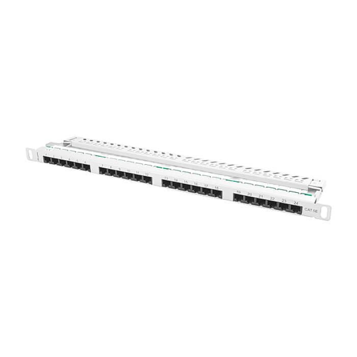 Lanberg patch panel 24 port 0.5U CAT.5E, grey ID 62852 (тъмнейл - 5)