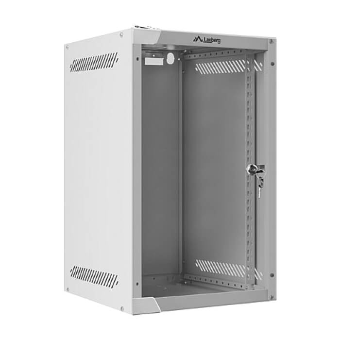 Lanberg rack cabinet 10'' wall-mount 9U / 280x310 for self-assembly (flat pack), grey ID 71855 (тъмнейл - 2)