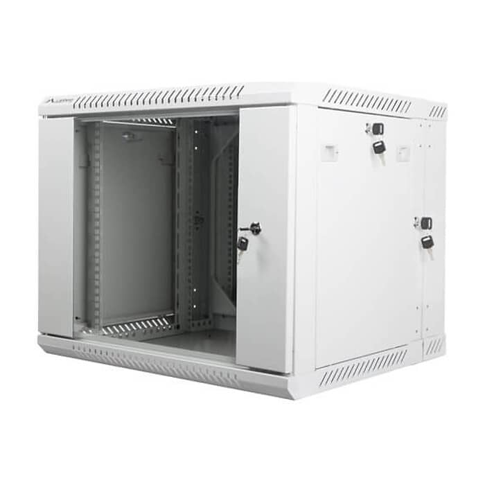 Lanberg rack cabinet 19” double-section wall-mount 9U / 600x600 for self-assembly (flat pack), grey ID 71868 (тъмнейл - 3)