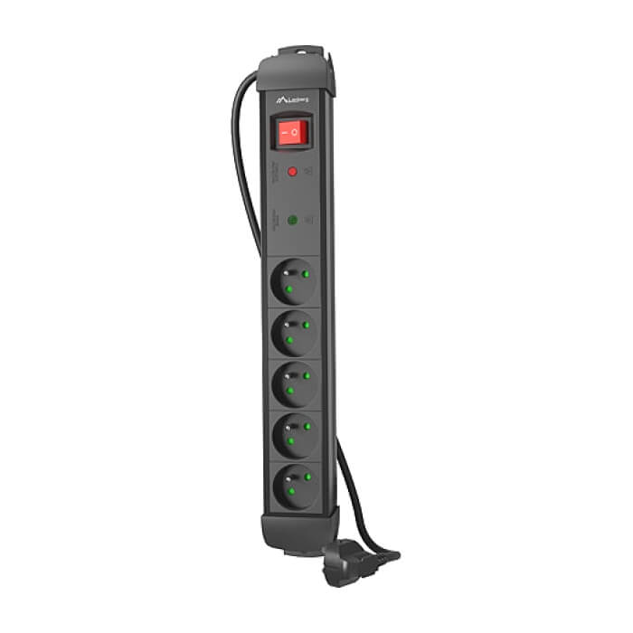 Lanberg surge protector sp1 1.5m 5x french outlets black на супер цена