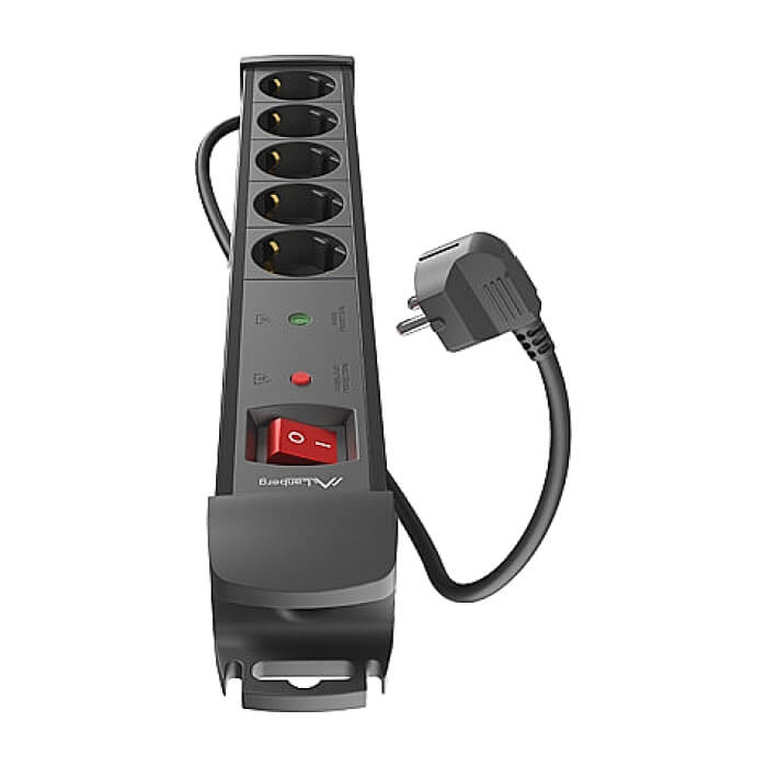 Lanberg surge protector sp1 3m 5x schuko outlets black (тъмнейл - 4)