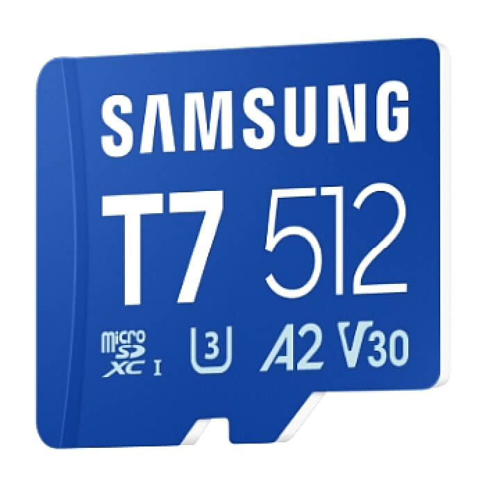 Samsung 512GB micro SD Card T7 UHS-I Transfer Speed up to 170MB/s Class 10 U3 V30 A2 ID 98084 (тъмнейл - 2)