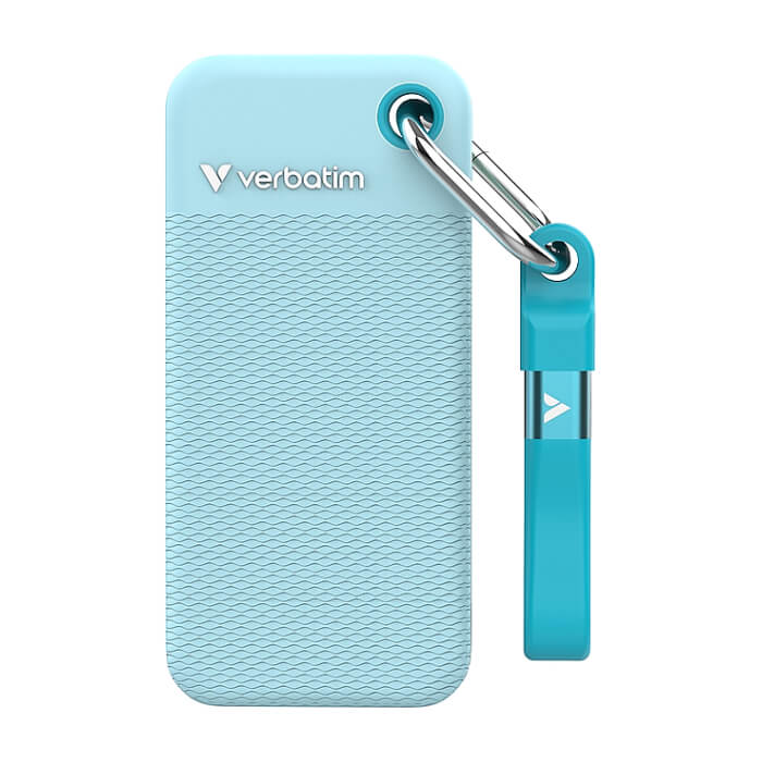 Verbatim Pocket SSD USB 3.2 Gen 2 1TB Polar Blue incl. two rubber sleeves ID 91353 на супер цена
