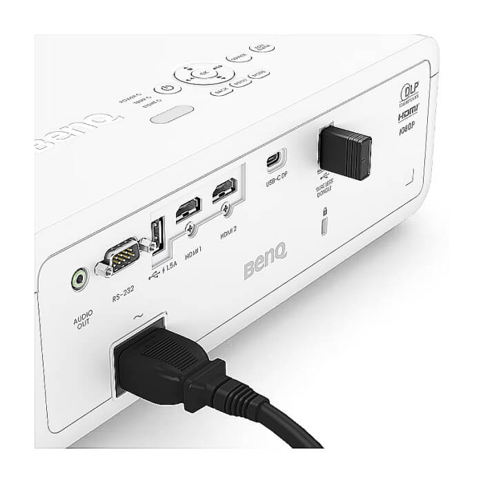 BenQ LH650 DLP, FHD 1080P, 4000 ANSI lumens, Laser, 3000000: 1, TR 1.15~1.5, HDMI x2, RS232 x1, USB Type A x3, USB TYPE C x1, Audio out x1, 10W speaker, Smart Eco, Optional Wireles ID 95044 (тъмнейл - 4)