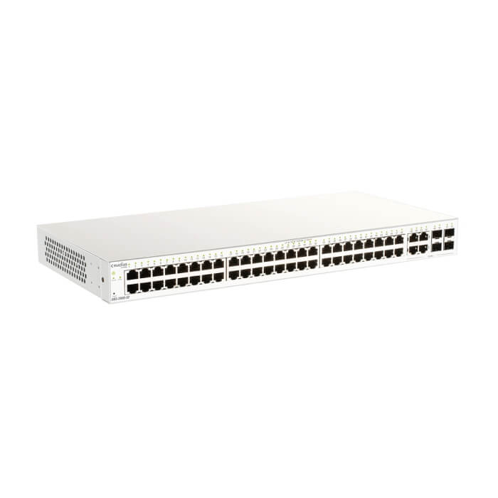 D-Link 52-Port Gigabit Nuclias Smart Managed Switch including 4x 1G Combo Ports (With 1 Year License) (тъмнейл - 2)