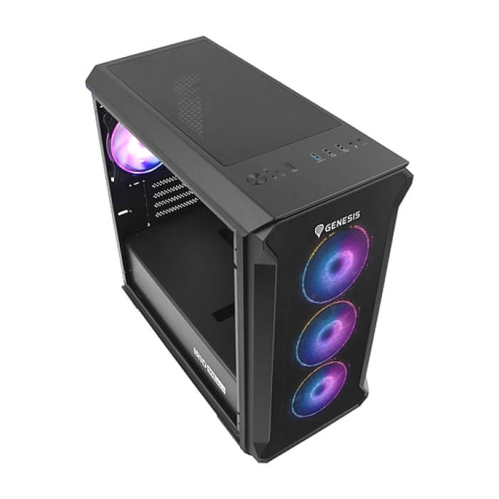 Genesis PC Case Irid 503 ARGB V2 MATX Mini Tower Window, Black ID 63616 (тъмнейл - 3)
