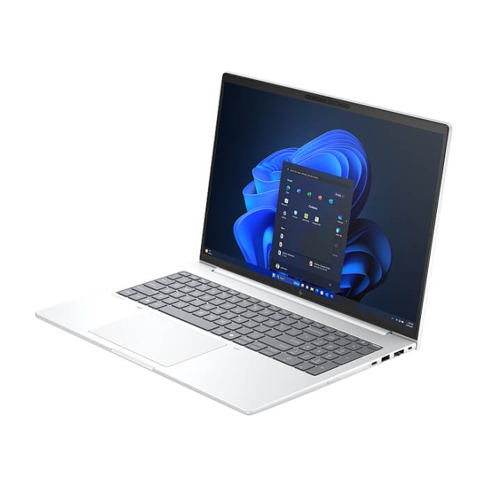 HP EliteBook 8 G1i AI 16" Glacier Silver, Ultra 7-255U(up to 5.2GH/12MB/12C), 16" WUXGA AG 300nits, 32GB 5600Mhz 1DIMM, 1TB PCIe SSD, WiFi 7 + BT 5.4, Backlit Kbd, FPR, S ID 90573 (тъмнейл - 3)