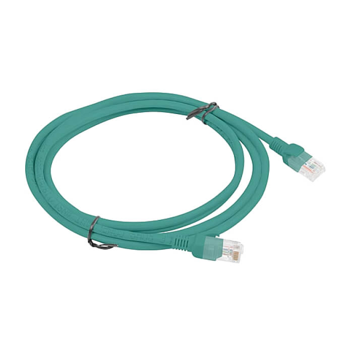 Кабел - Lanberg patch cord CAT.5E 2m, green ID 72269 (тъмнейл - 2)
