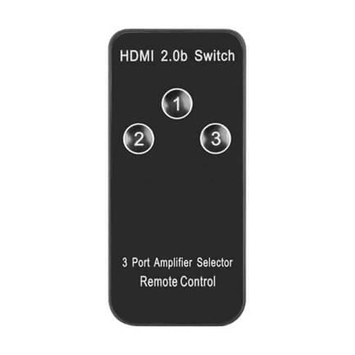 Lanberg Video Switch 3x HDMI + Micro USB port + Remote Controller, black (тъмнейл - 2)