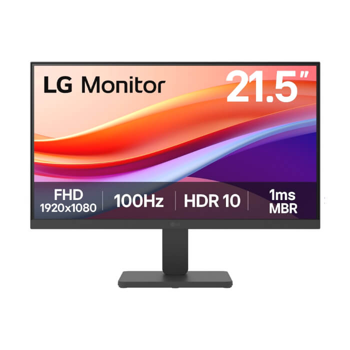 LG 22U401A-B, 21.5" VA, 5ms (GtG at Faster), 100Hz, 3000:1, Dynamic Action Sync, 250 cd/m2, Full HD 1920x1080, HDR 10 / sRGB 99%, VRR, Flicker Safe, Reader Mode, D-Sub, HDMI, ID 93915