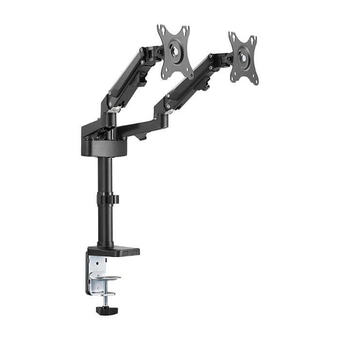 Neomounts by Newstar Desk Pole Mount (clamp/grommet) for 2 Monitor Screens ID 66746 (тъмнейл - 4)