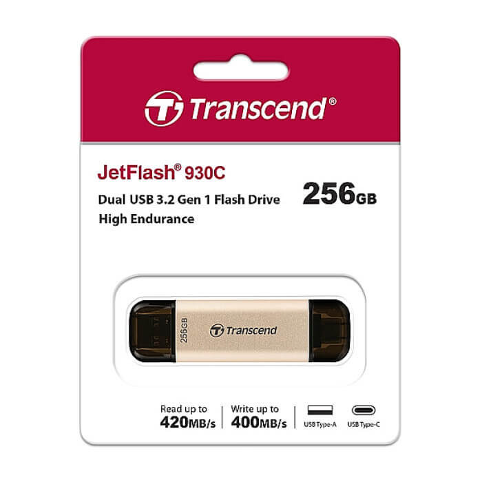 Transcend 256GB, USB3.2, Pen Drive, TLC, High Speed, Type-C ID 74146 (тъмнейл - 4)