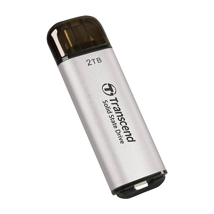 Transcend 2TB, USB External SSD, ESD300S, USB 10Gbps, Type C, Silver ID 73311 (тъмнейл - 2)