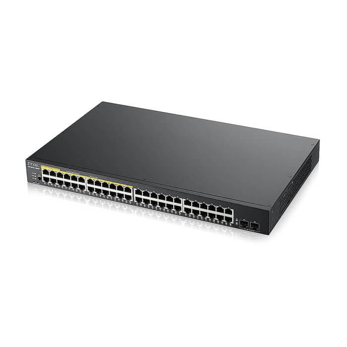 ZyXEL GS1900-48HP v2, 48-port GbE L2 Smart Switch, 170 Watt, rackmount (тъмнейл - 3)
