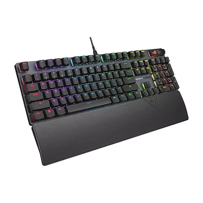 Asus ROG Strix Scope II X gaming keyboard with hot-swappable ROG NX mechanical switches V2, sound-dampening foam, PBT doubleshot keycaps, streaming hotkeys, multi-function controls (тъмнейл - 2)