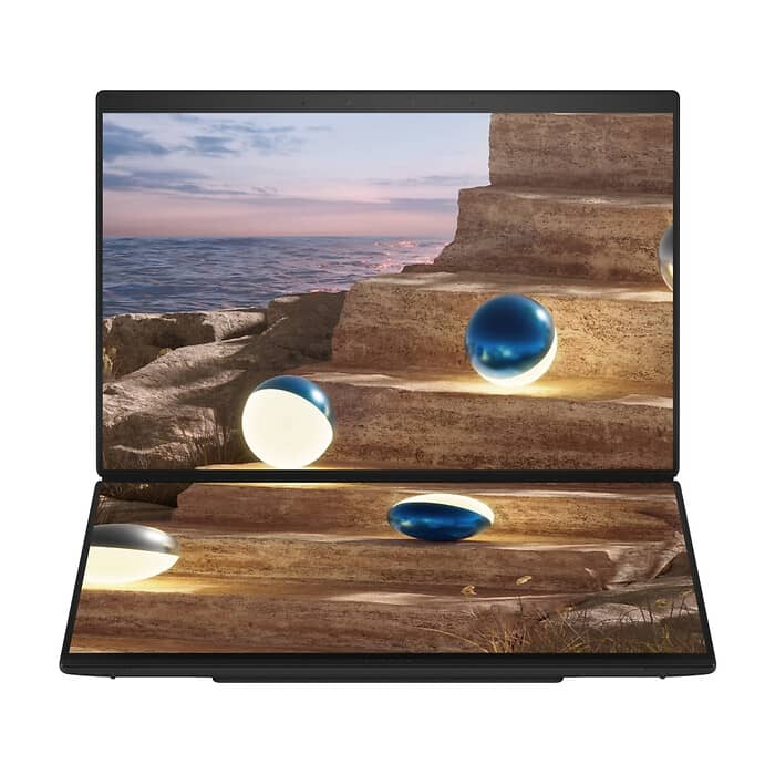 Asus ZenBook Duo 14 UX8407AA-SN130X, Screen Pad Plus, INTEL Ultra 9 PTL U9-H484 (16C) 14" OLED, WQXGA+ ( 2880X1800 ) 16:10Touch, 32GB, 2TB SSD, Soft Keyboard, Windows 11 Pro, ID 99393 на супер цена
