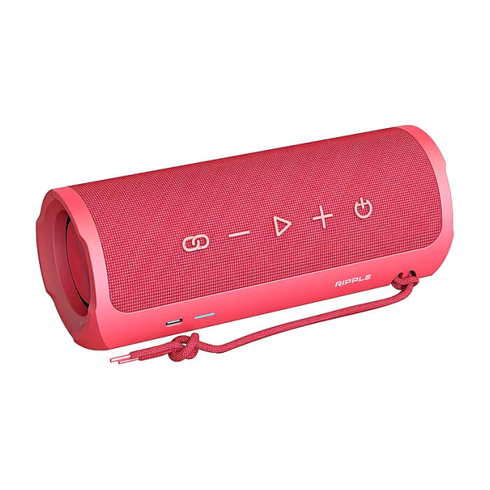 HiFuture Ripple Red, 2-Way Speaker System, 20W*1+10W*1, IPX7 Waterproof, Up to 12 Hours Playtime, Bluetooth 5.3, Pair to Play (TWS Mode) ID 94763 (тъмнейл - 2)