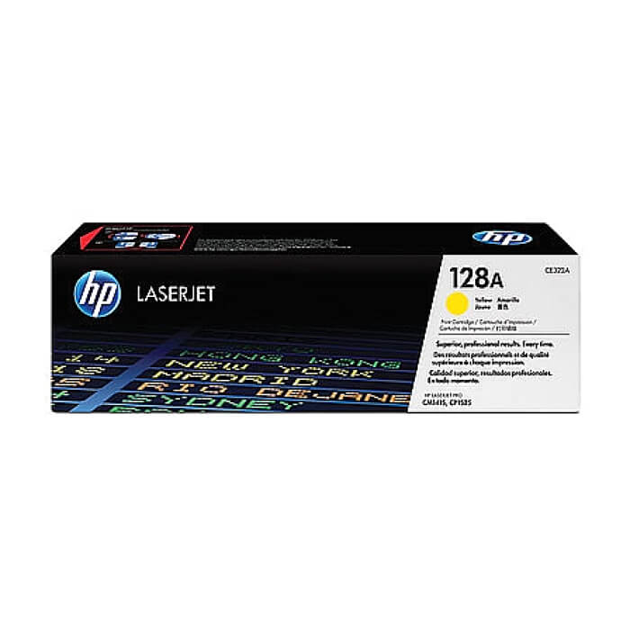 HP 128A Yellow LaserJet Toner Cartridge ID 68870