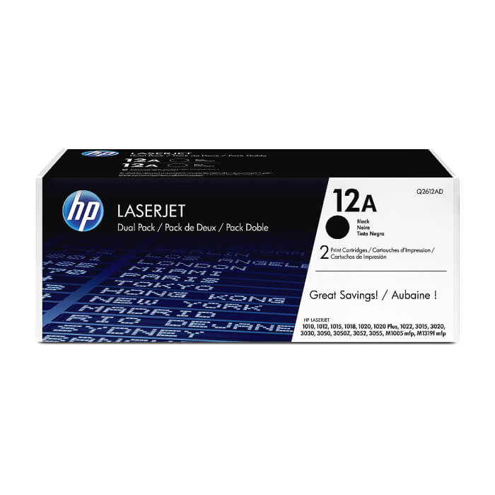 HP 12A Black Dual Pack LaserJet Toner Cartridges ID 68921 на супер цена