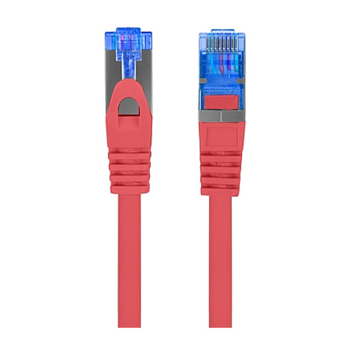 Кабел - Lanberg patch cord CAT.6A FTP LSZH CCA 2m Fluke Passed, red ID 72343