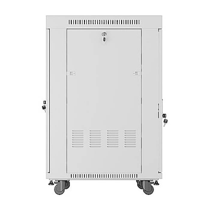 Lanberg rack cabinet 19" free-standing 22U/600x800 (flat pack) with glass door lcd grey v2 ID 87192