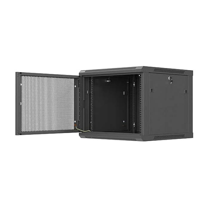 Lanberg rack cabinet 19" wall-mount 9U / 600x600 for self-assembly (flat pack), black ID 92943 (тъмнейл - 4)