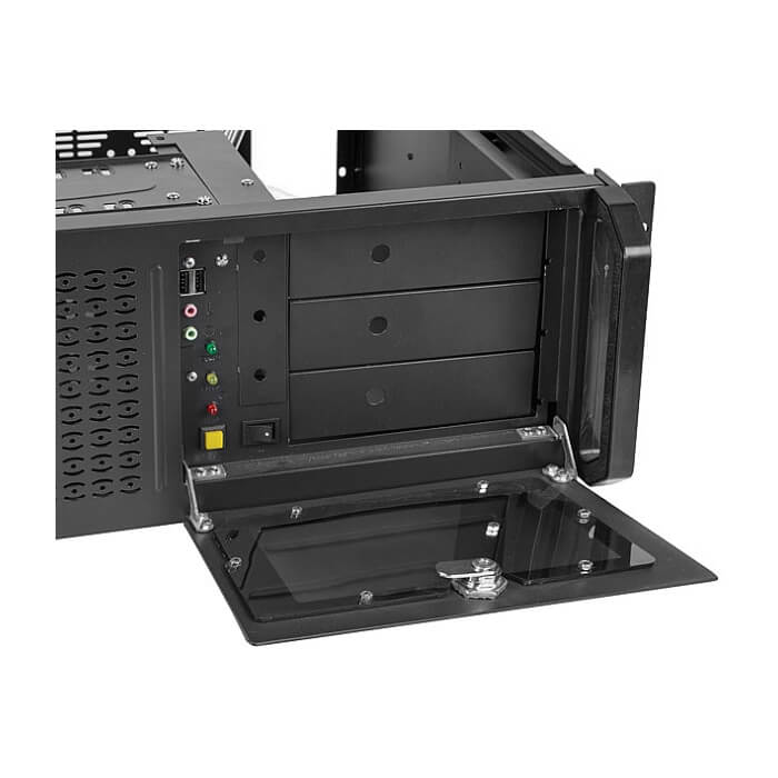 Lanberg rackmount server chassis ATX 450/08 19"/4U ID 62870 (тъмнейл - 4)