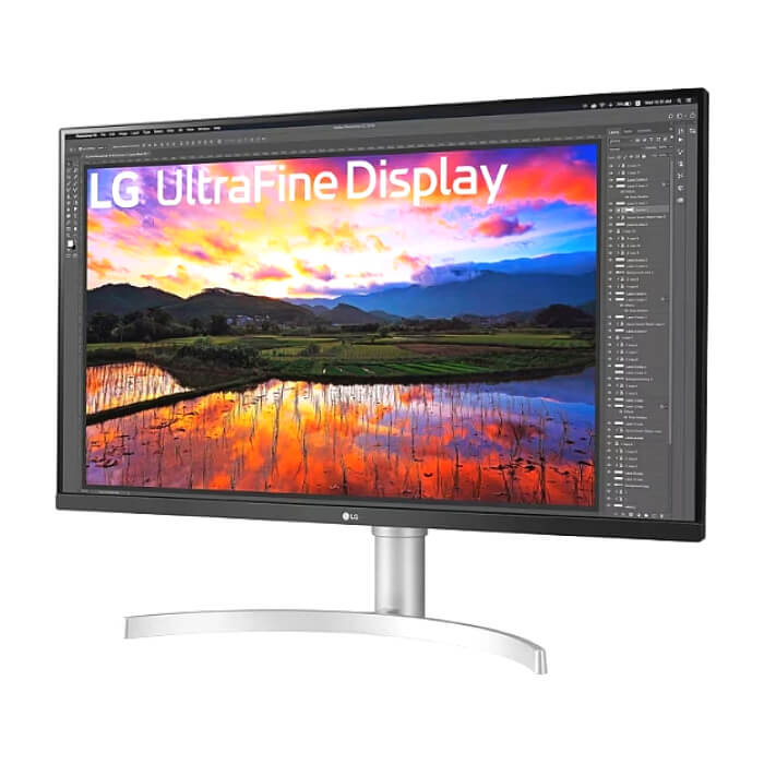 LG 32UN650K-W, 31.5" UltraFine UHD LED AG, IPS, DCI-P3 95%, 5ms, 350 cd/m2, 1000:1, 3840x2160, HDR 10, HDMI, DisplayPort, Radeon FreeSync, Dynamic Action Sync, Headphone out, Height, Tilt, Speaker, Black ID 84815 (тъмнейл - 2)