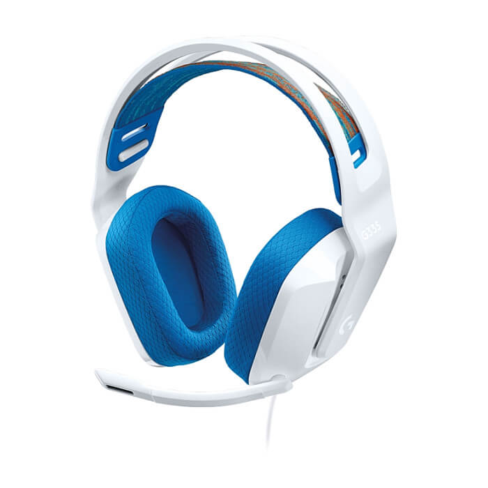 Logitech G335 Gaming Headset, PRO-G 40 mm Drivers, DTS Headphone:X 2.0 Surround, Blue Voice Microphone, 240 g, White ID 74596 на супер цена