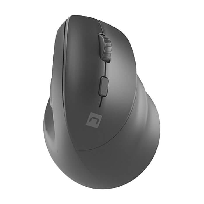 Natec Vertical Mouse Crake 2 BLUETOOTH 5.2 + 2.4GHZ BLACK 2400dpi, Right handed, black на супер цена