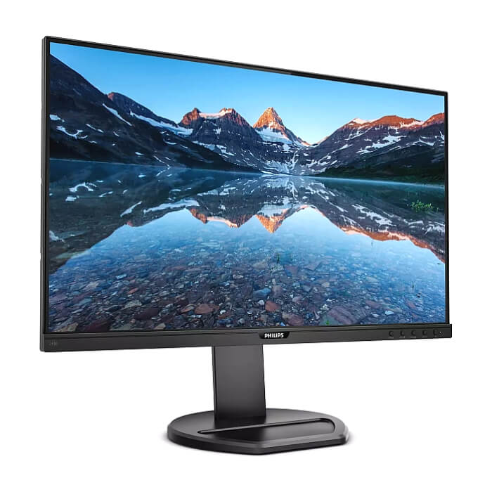 Philips 243B9, 23.8" WLED IPS, 1920x1080@75Hz, 4ms GtG, 250cd/m2, 1000:1, DC50M:1, Adaptive Sync, FlickerFree, Low Blue Light, 2Wx2, Tilt, Height Adjust, Pivot, Swivel, D-SUB, HDMI, DP, USB Hub ID 64974 (тъмнейл - 2)