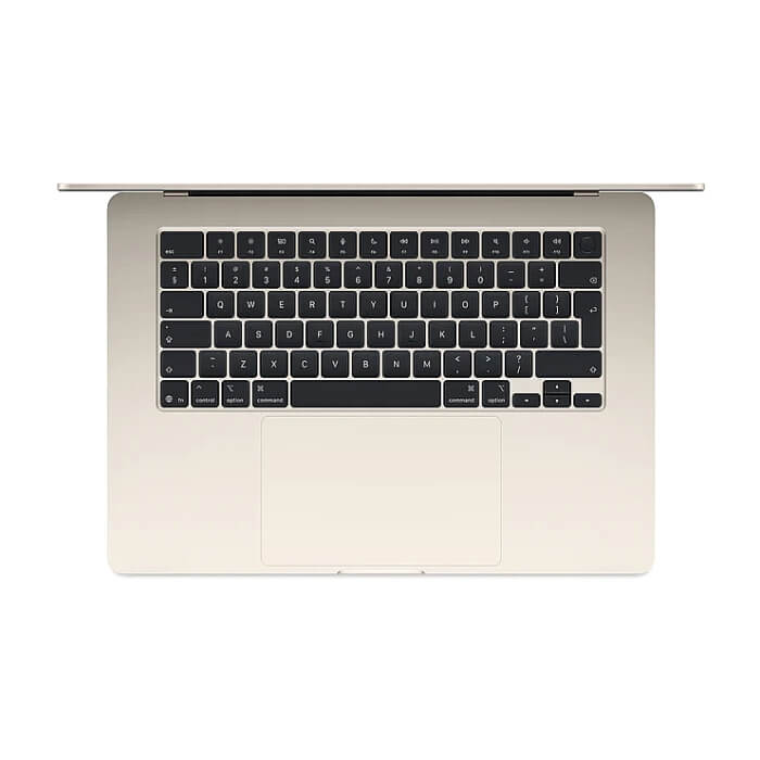 Apple MacBook Air 15.3: Apple M5 chip with 10-core CPU and 10-core GPU, 16GB, 512GB SSD - Starlight ID 96921 (тъмнейл - 2)