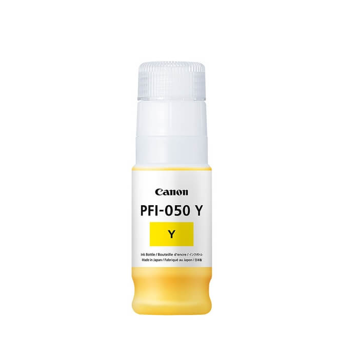 Canon Pigment Ink Tank PFI-050, Yellow ID 70480 Canon Pigment Ink Tank PFI-050, Yellow ID 70480