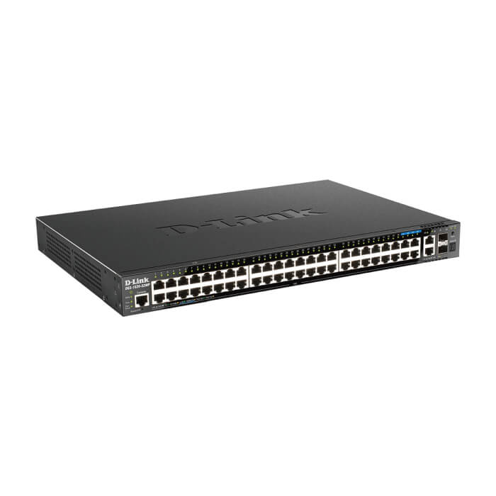 D-Link 44 ports GE PoE + 4 ports 2.5 GE PoE + 2 10GE ports + 2 SFP+ Smart Managed Switch (тъмнейл - 2)