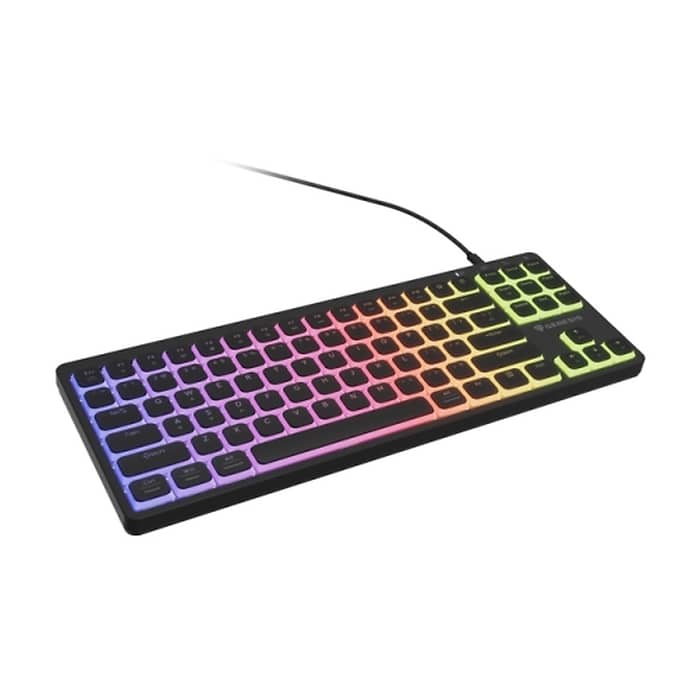 Genesis Gaming Keyboard Thor 430 TKL, US, RGB Mechanical Outemu, Pink, Silent, Hot Swap Slim, Black (тъмнейл - 2)